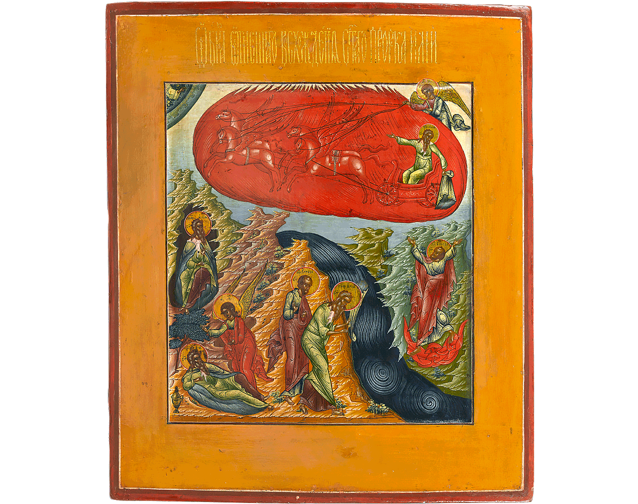 The Ascension of the Prophet Elijah Icon